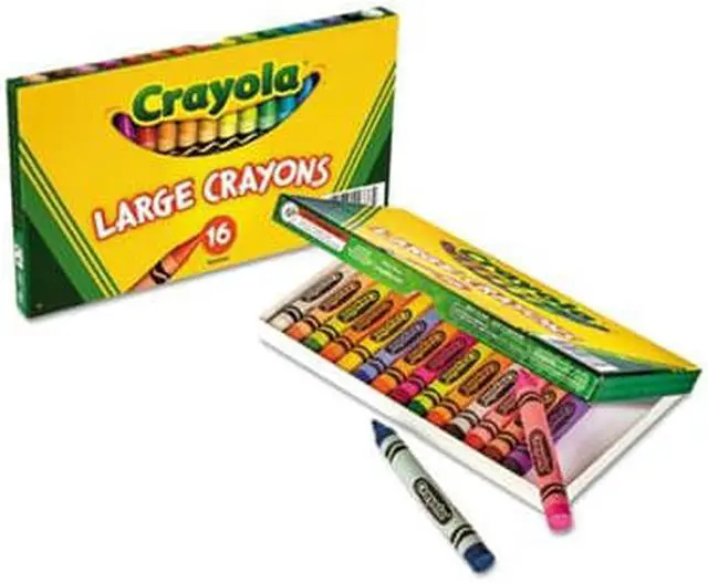 Alt view image 8 of 10 - Crayola. 520336 Large Crayons, 16 Colors/Box
