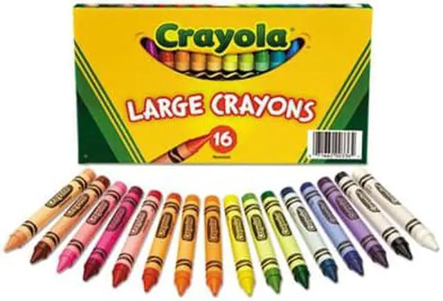 Alt view image 10 of 10 - Crayola. 520336 Large Crayons, 16 Colors/Box