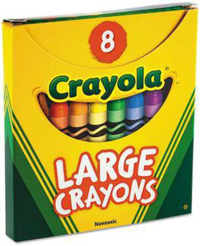 Alt view image 7 of 9 - Crayola. 520080 Large Crayons, Tuck Box, 8 Colors/Box