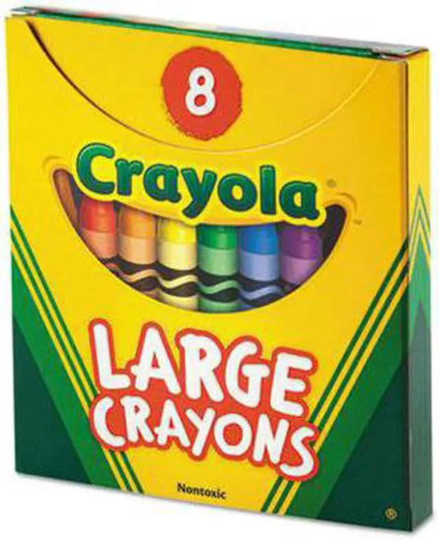Alt view image 8 of 9 - Crayola. 520080 Large Crayons, Tuck Box, 8 Colors/Box