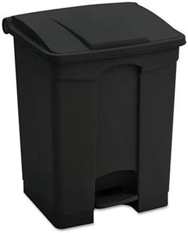 Alt view image 18 of 20 - Large Capacity Plastic Step-On Receptacle, 23Gal, Black