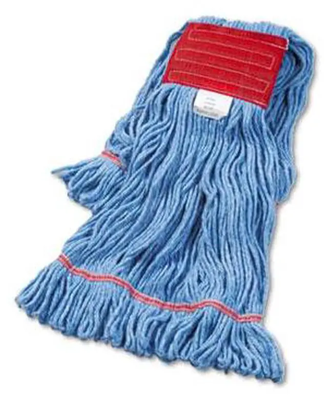 Alt view image 18 of 20 - Boardwalk Super Loop Wet Mop Head Cotton/Synthetic Large Size Blue 503BLEA