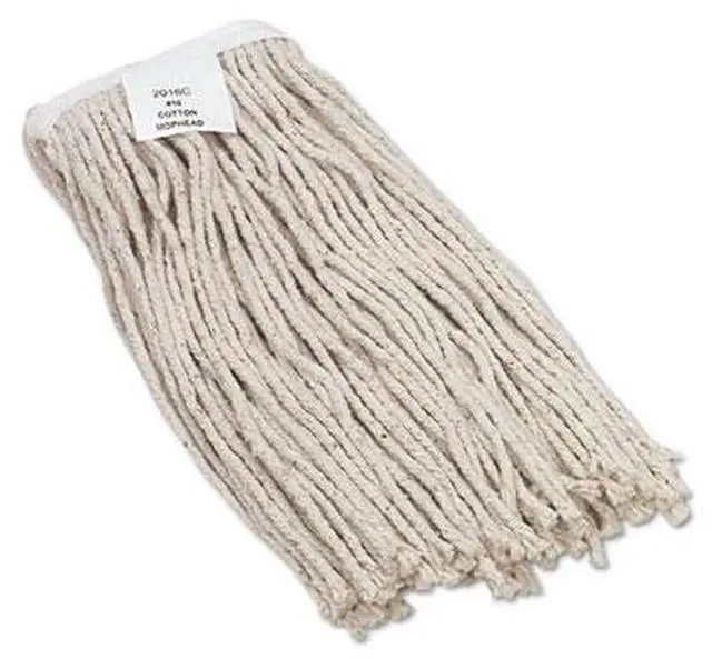 Alt view image 17 of 20 - Boardwalk Cut-End Wet Mop Head Cotton No. 16 Size White 2016CEA