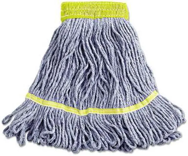Alt view image 6 of 13 - Boardwalk Super Loop Wet Mop Heads Cotton/Synthetic Small Size Blue 501BL