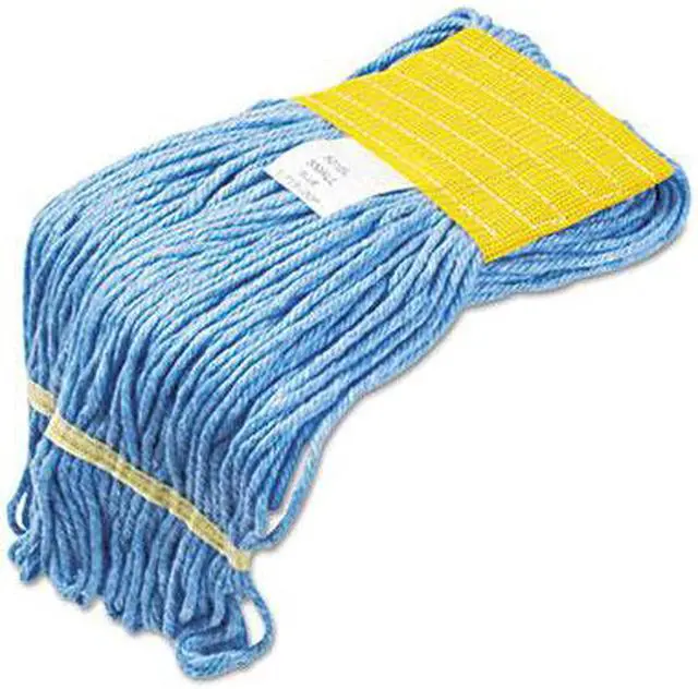 Alt view image 7 of 13 - Boardwalk Super Loop Wet Mop Heads Cotton/Synthetic Small Size Blue 501BL