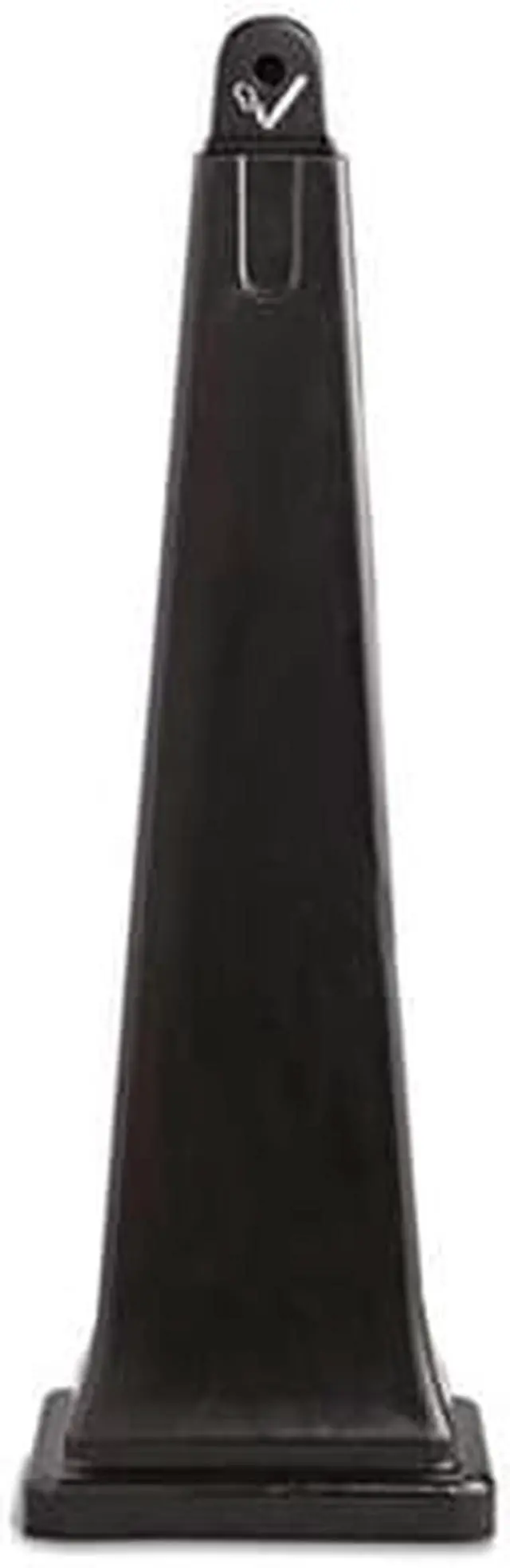 Alt view image 10 of 15 - Rubbermaid - FG257088BLA - 1 gal Cigarette Receptacle, 39 1/2 in Height, 12 1/4 in Base Dia., Plastic, Black