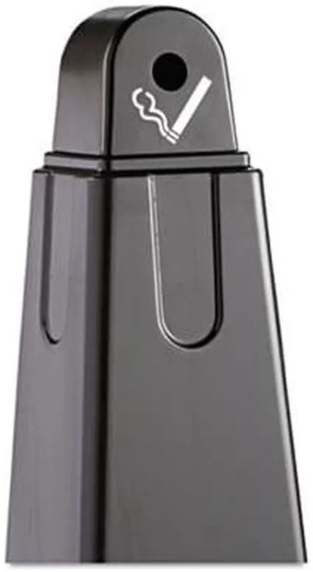Alt view image 11 of 15 - Rubbermaid - FG257088BLA - 1 gal Cigarette Receptacle, 39 1/2 in Height, 12 1/4 in Base Dia., Plastic, Black