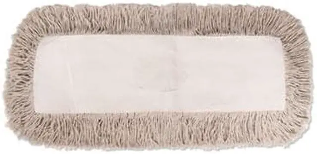 Alt view image 4 of 14 - Boardwalk Industrial Dust Mop Head Hygrade Cotton 48w x 5d White 1348