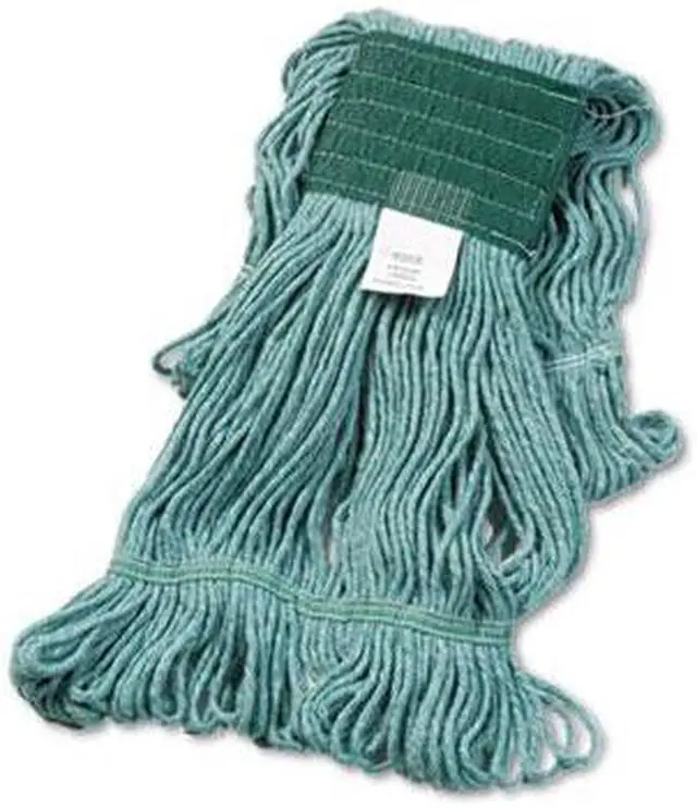 Alt view image 16 of 20 - Boardwalk Super Loop Wet Mop Head Cotton/Synthetic Medium Size Green 502GNEA