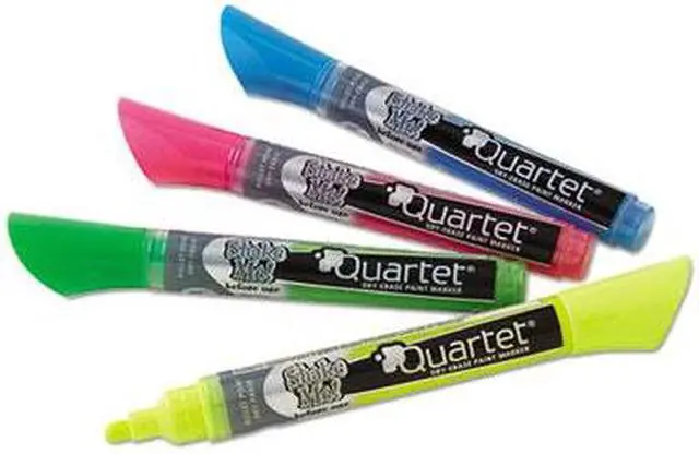 Alt view image 15 of 20 - Quartet Neon Dry Erase Marker Set Assorted 4/Set 79551