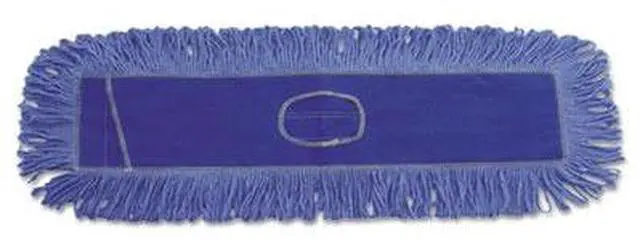 Alt view image 8 of 16 - Boardwalk Dust Mop Head Cotton/Synthetic Blend 36 x 5 Looped-End Blue 1136