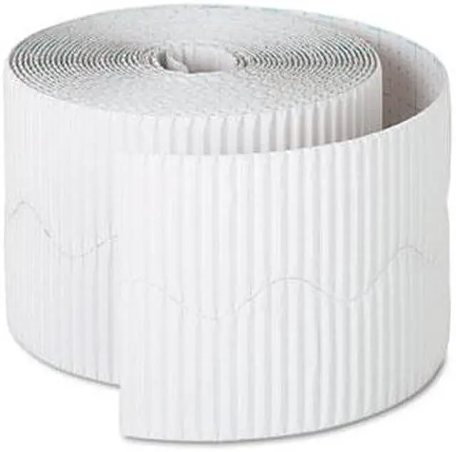 Alt view image 5 of 5 - Pacon Bordette Decorative Border, 2 1/4" X 50' Roll, White 37016