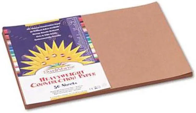 Alt view image 7 of 7 - Sunworks Construction Paper, 58lb, 12 X 18, Light Brown, 50/Pack 6907