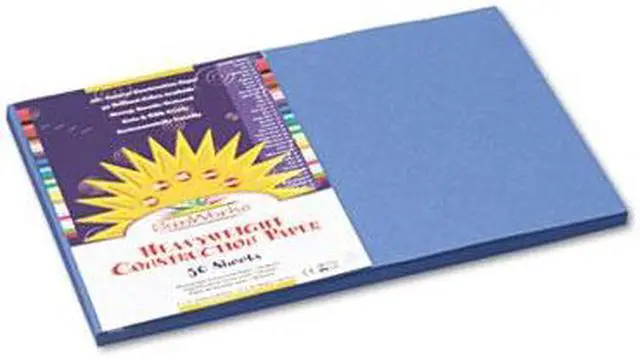 Alt view image 5 of 5 - Sunworks Construction Paper, 58lb, 12 X 18, Blue, 50/Pack 7407