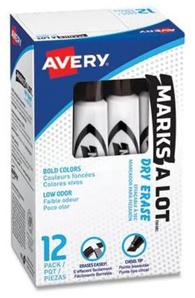Alt view image 7 of 13 - Avery Marker,Dry-Erase,Bk 24408