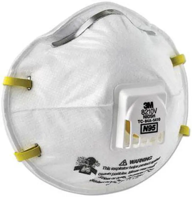 Alt view image 5 of 8 - 3M 8210V Industrial Particulate Respirator with Valve, N95 - 1 Box (10 Units)