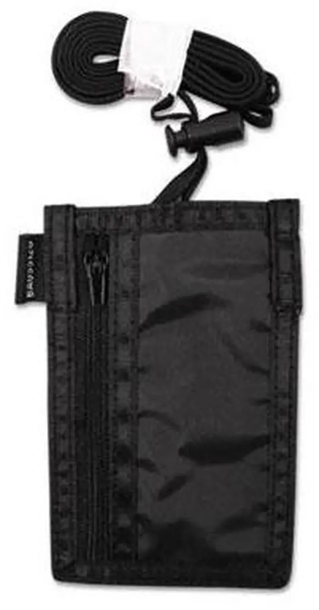 Alt view image 10 of 12 - Baumgartens BAU55120 Sicurix ID Neck Pouch, Vertical, 3 3/4 x 9, Black, 1Each