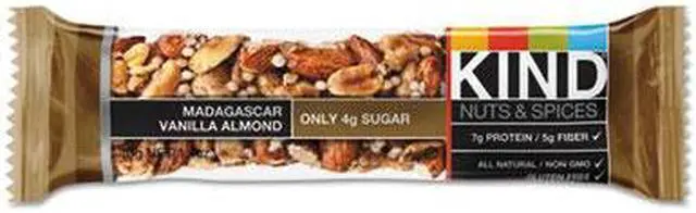 Alt view image 6 of 14 - KIND 17850 Nuts and Spices Bar, Madagascar Vanilla/Almond, 1.4 oz, 12/Box