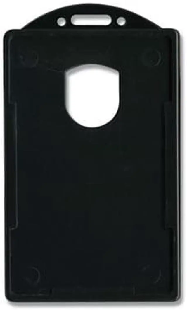 Alt view image 11 of 14 - Advantus Vertical ID Card Holders 2 1/8 x 3 3/8 Black 25 per Pack 75657