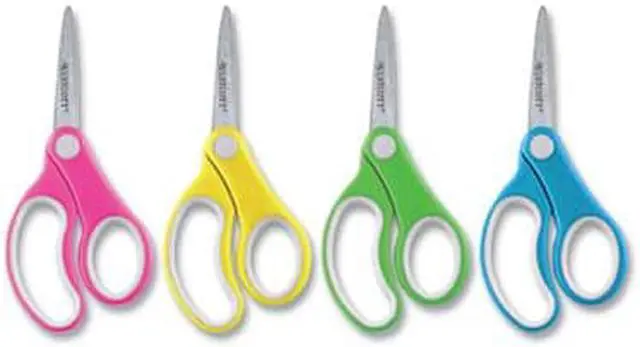 Alt view image 9 of 11 - Westcott Junior Scissors Pointed Tip 5" Full 12/PK STST/AST 15972