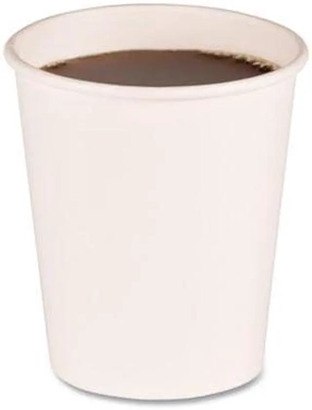 Alt view image 4 of 7 - Boardwalk WHT8HCUP Paper Hot Cups, 8 oz, White, 1000/Carton
