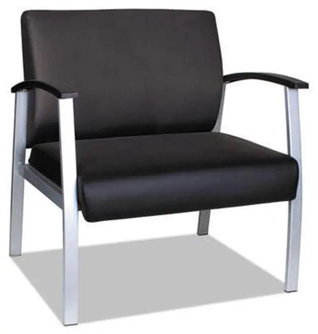 Alt view image 8 of 20 - Alera metaLounge Series High-Back Guest Chair 27.55" x 23.81" x 17.71" Black ML2219