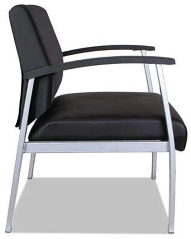 Alt view image 10 of 20 - Alera metaLounge Series High-Back Guest Chair 27.55" x 23.81" x 17.71" Black ML2219