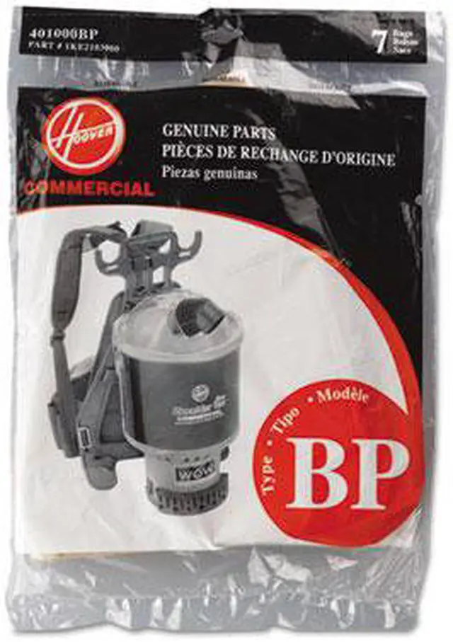 Alt view image 3 of 4 - Hoover 401000BP Disposable Paper Liner for Commercial Backpack Vacuum Cleaner- 7/Pack