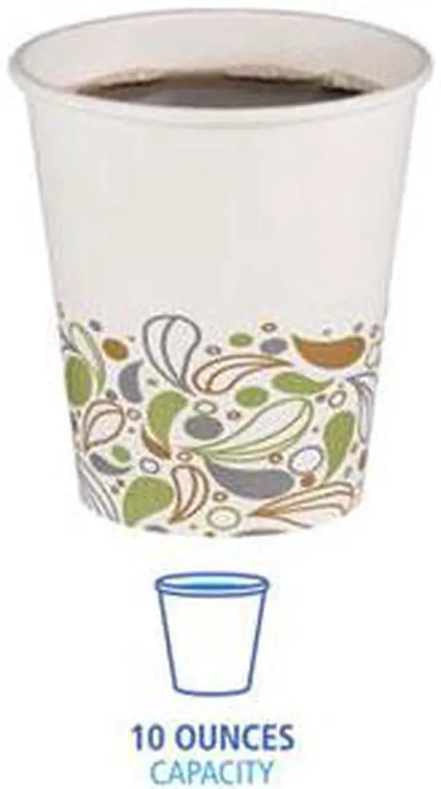 Alt view image 5 of 7 - Deerfield Printed Paper Hot Cups, 10 oz, White/Yellow/Green/Purple BWKDEER10HCUP