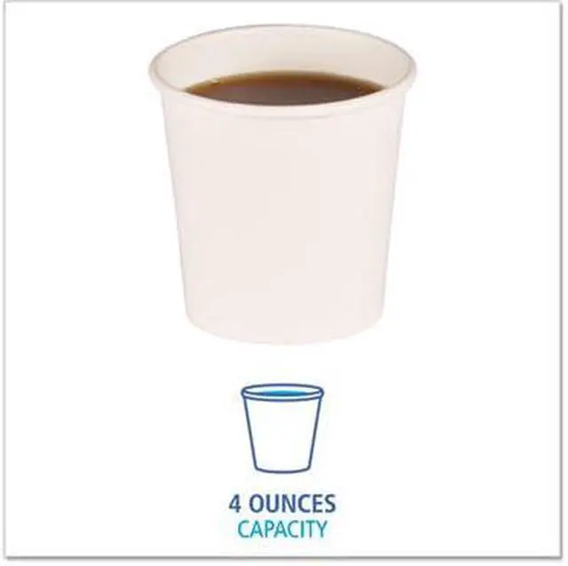 Alt view image 5 of 7 - Boardwalk BWKWHT4HCUP Paper Hot Cups