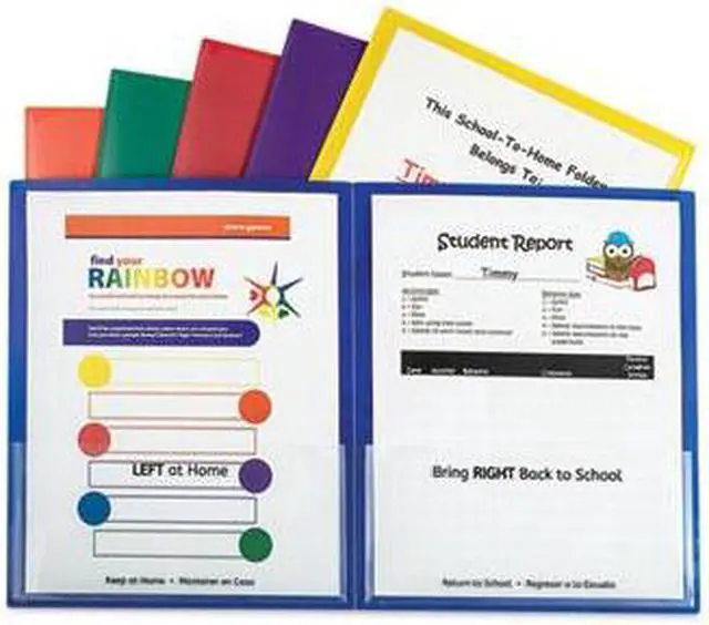 Alt view image 13 of 19 - C-Line Classroom Connector Folders Assorted 6/Pk 32010