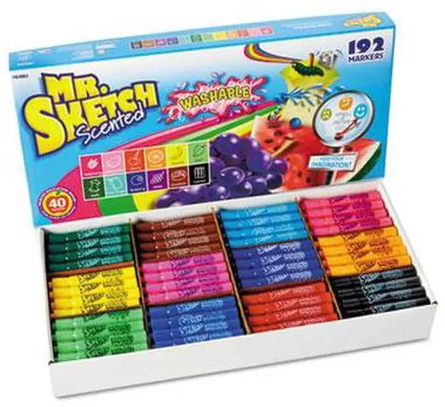 Alt view image 7 of 8 - Sanford - 1924063 - Washable Markers, Chisel, Assorted Colors, 192/Set