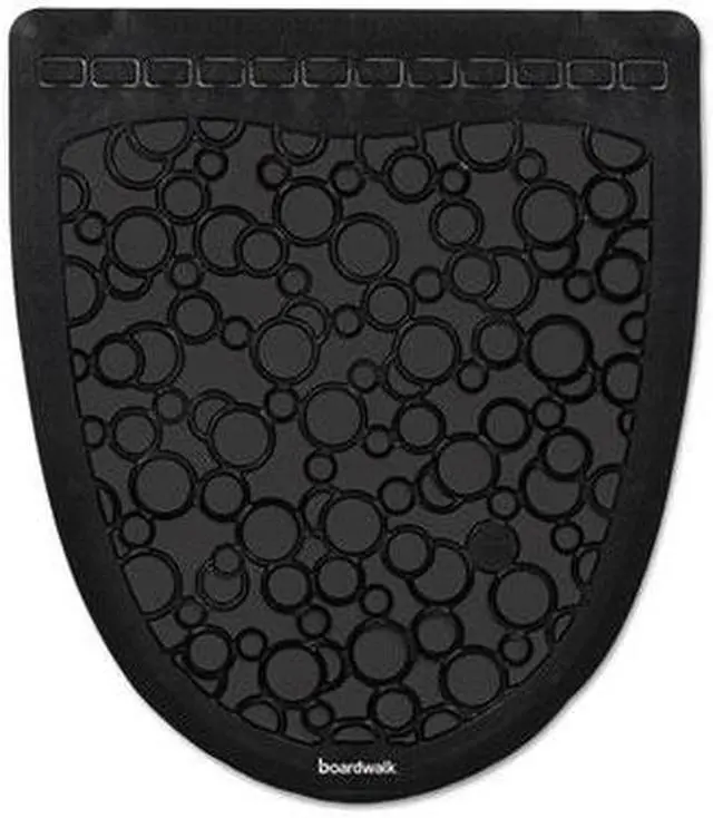 Alt view image 2 of 10 - Urinal Mat 2.0, Rubber, 17 1/2 x 20, Black/Black, 6/Carton UMBB