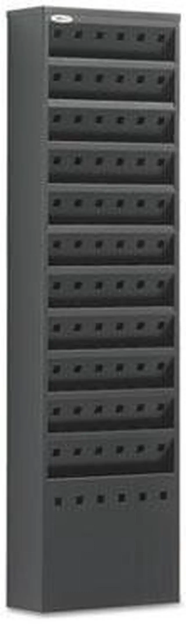 Alt view image 13 of 16 - Safco Steel Magazine Rack 11 Compartments 10w x 4d x 36-1/4h Black 4321BL