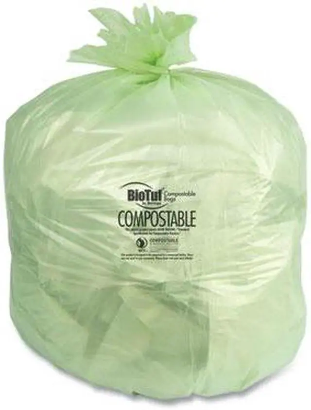 Alt view image 2 of 6 - BioTuf Compostable 23 Gallon Trash Bags 28x45 Y5645YE
