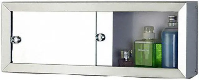 Alt view image 2 of 2 - KETCHAM 2408M 24" x 8" Surface Mounted Stainless Steel Framed Cosmetic Box