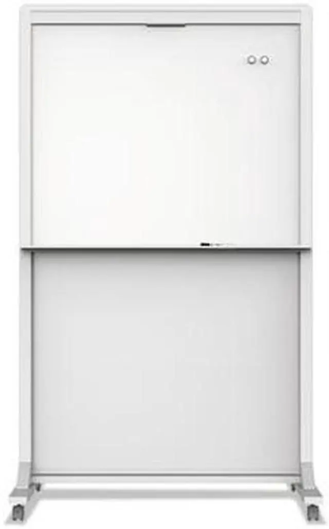 Alt view image 4 of 5 - Quartet Mobile Easel 2-sided Magnetic 45-2/3"Wx77-1/20" White ECM4068DT
