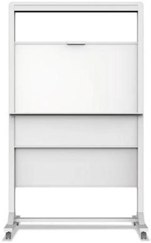 Alt view image 5 of 5 - Quartet Mobile Easel 2-sided Magnetic 45-2/3"Wx77-1/20" White ECM4068DT