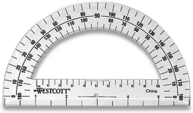 Alt view image 3 of 5 - PROTRACTOR 6IN 180 DEGREE CLEAR