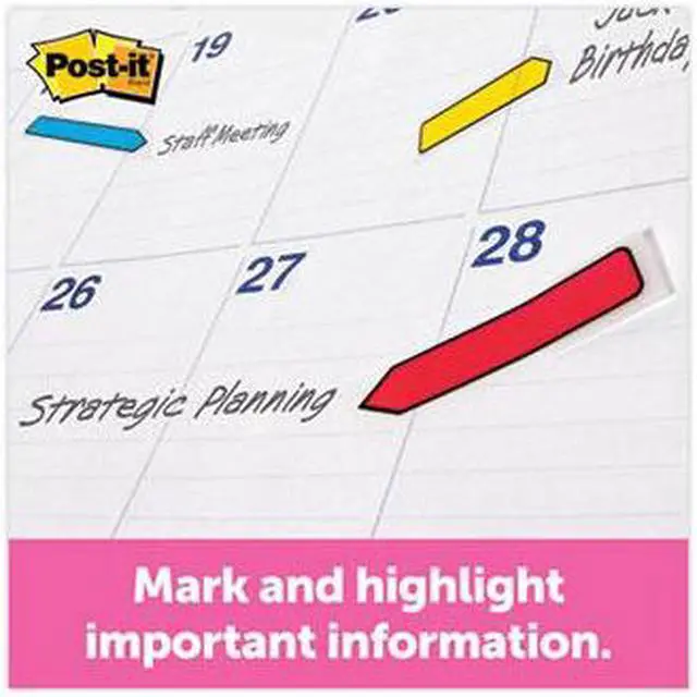 Alt view image 18 of 20 - Post-it Arrow 1/2" Page Flags Blue/Green /Red/Yellow 24/Color 96-Flags/Pack