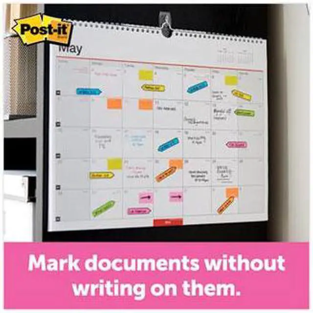 Alt view image 19 of 20 - Post-it Arrow 1/2" Page Flags Blue/Green /Red/Yellow 24/Color 96-Flags/Pack
