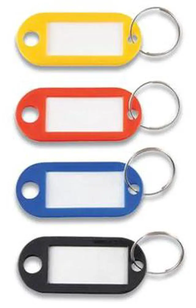 Alt view image 3 of 13 - KEY TAGS LABEL WINDOW, 0.88 X 0.19 X 2, ASSORTED, 20/PACK
