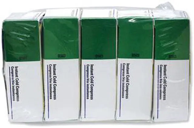 Main image of Instant Cold Pack,White,4 x 5 In,PK5 FIRST AID ONLY B503-5