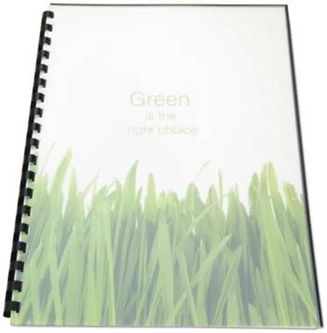 Alt view image 3 of 12 - Gbc 100% Recycled Poly Binding Cover, 11 X 8 1/2, Frost, 25/Pack 25817