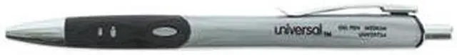 Alt view image 7 of 14 - Universal Comfort Grip Deluxe Retractable Gel Ink Roller Ball Pen 0.7 mm Black Ink 36/ST 39714