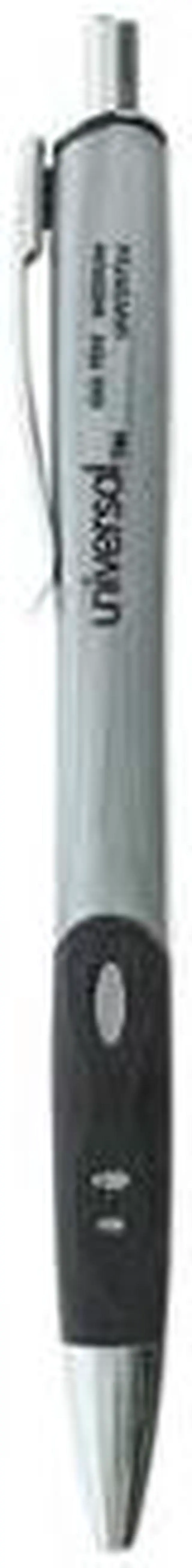 Alt view image 5 of 14 - Universal Comfort Grip Deluxe Retractable Gel Ink Roller Ball Pen 0.7 mm Black Ink 36/ST 39714