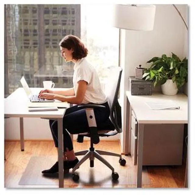 Alt view image 4 of 20 - Floortex PF1213425EV ClearTex Advantagemat Phthalate Free PVC Chair Mat