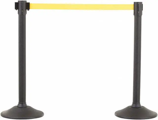 Alt view image 7 of 7 - Black post and 6.5' Yellow Belt -  2 pack