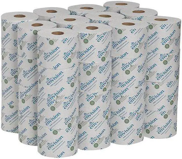 Alt view image 5 of 12 - GEORGIA-PACIFIC 14448/01 Envision Toilet Paper, 1Ply,PK48