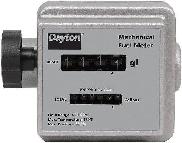 Alt view image 2 of 2 - DAYTON 40M286 Flowmeter,Mechanical,3/4 In,4 to 20 gpm